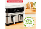 Tefal Airfryer & Grill |Dual Easy Fry & Grill | 8.3 L | Dual Drawers | 8 Pre-Set Cooking Programs | Dishwasher-Safe Parts